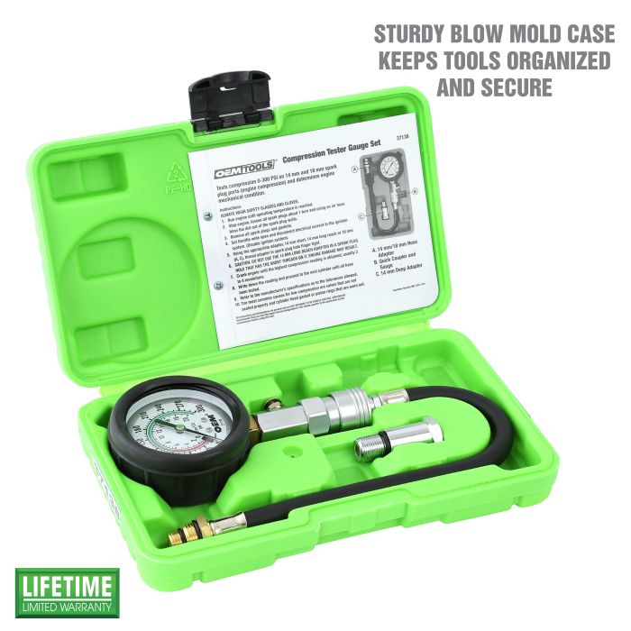 OEMTOOLS 37138 Compression Tester Gauge Set