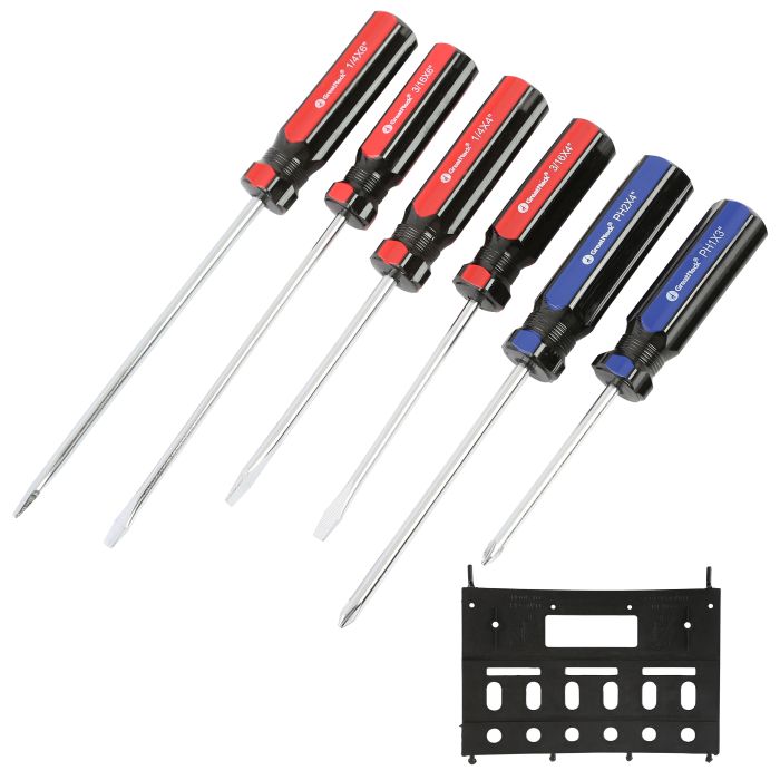 GreatNeck AAR6 AA Series Screwdriver Set 6 Piece with Tray