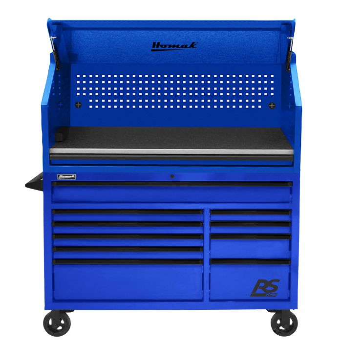 Homak 54 RS Pro 10 Drawer Roller Cabinet Blue