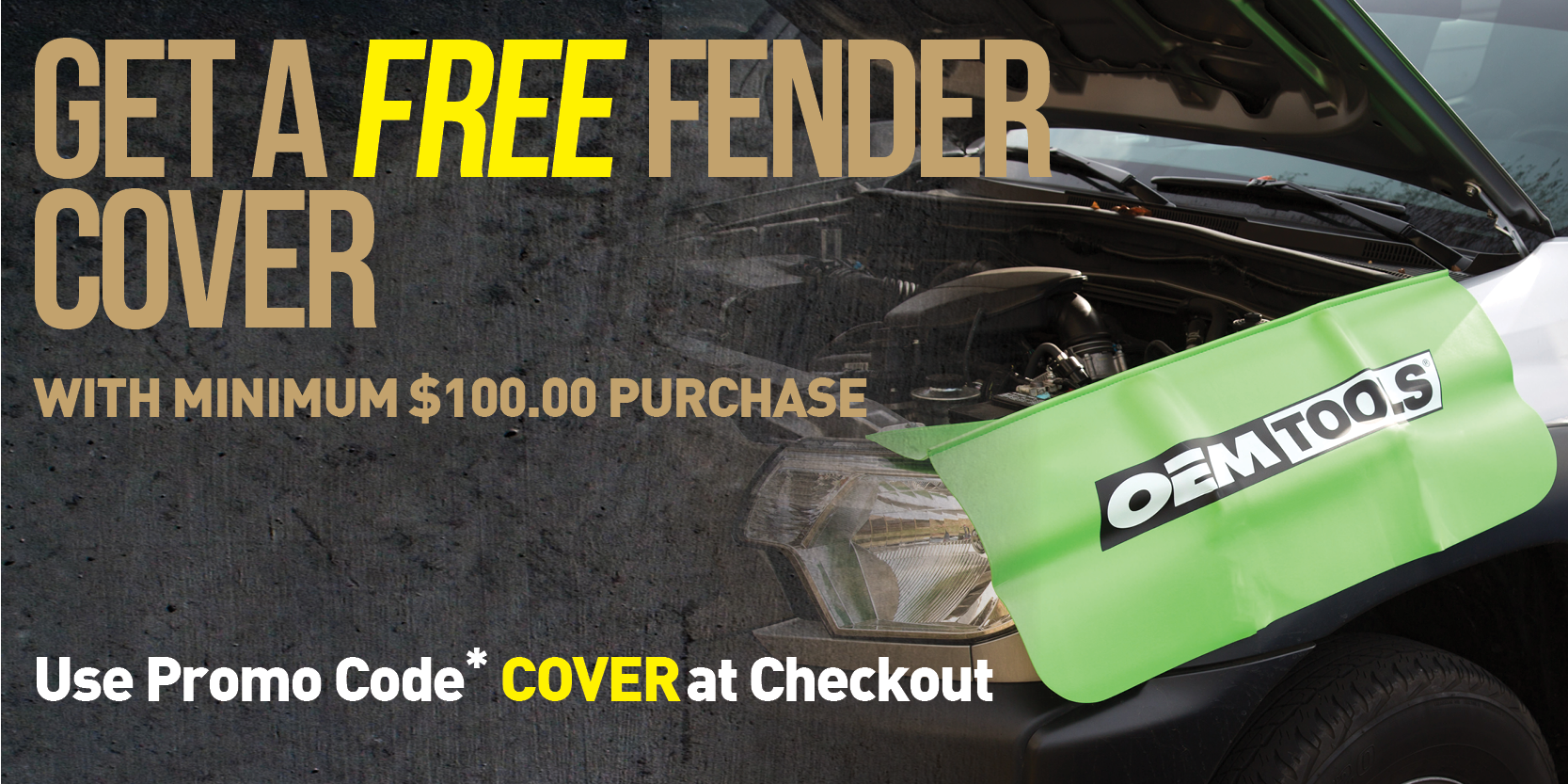 FREE Fender Cover With Minimum $100 Purchase Promo Code COVER