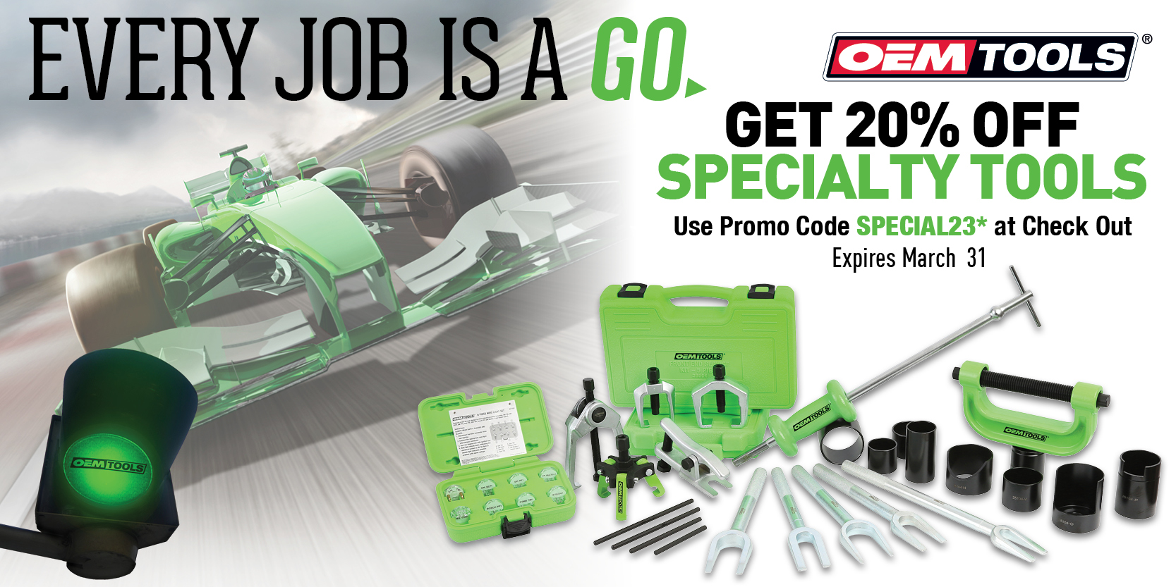 20% Off select OEMTOOLS Specialty Tools