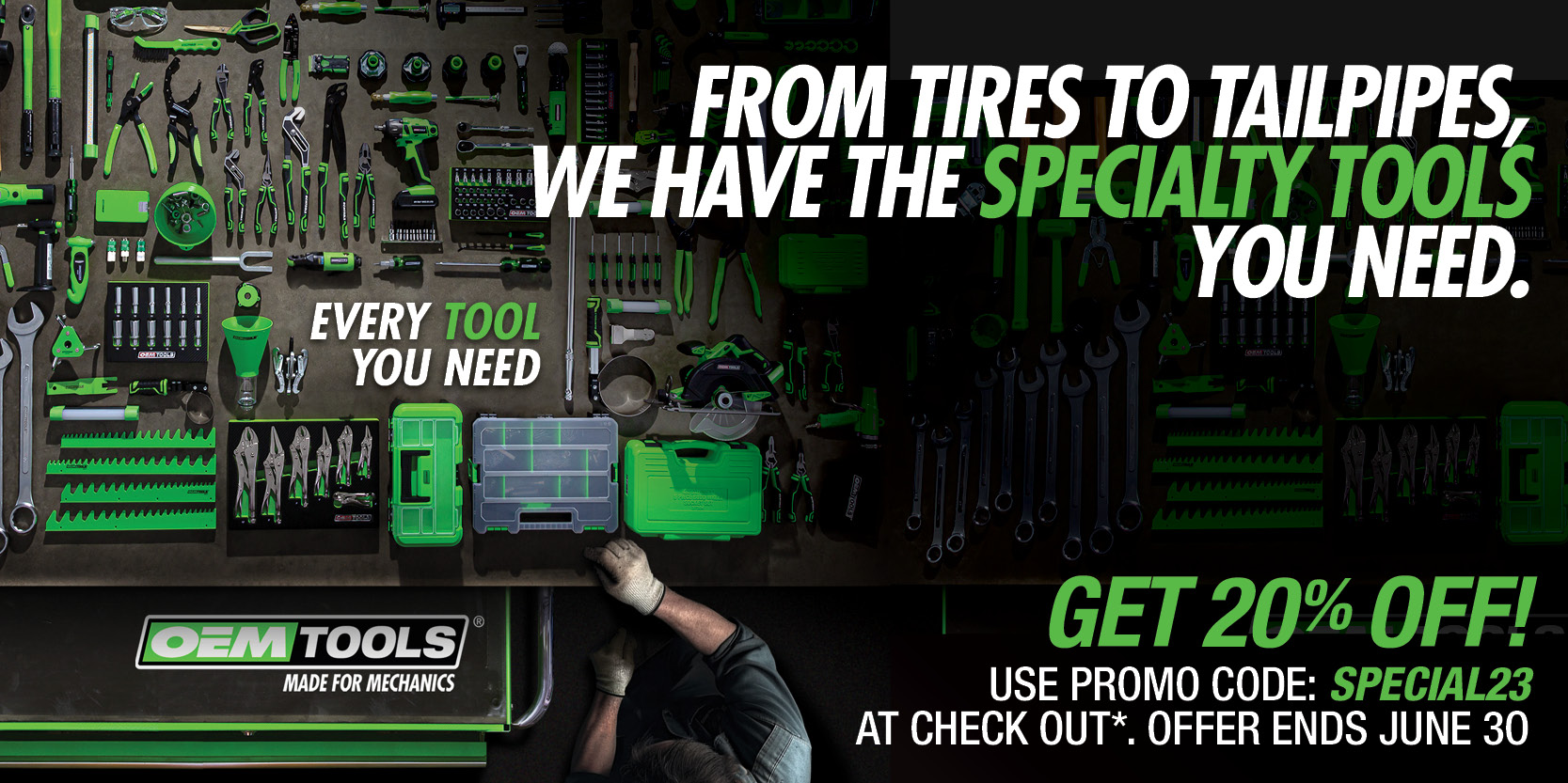 20% OFF Specialty Tools