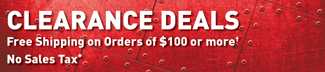 Check out our Clearance Items! Clearance Items Page Header